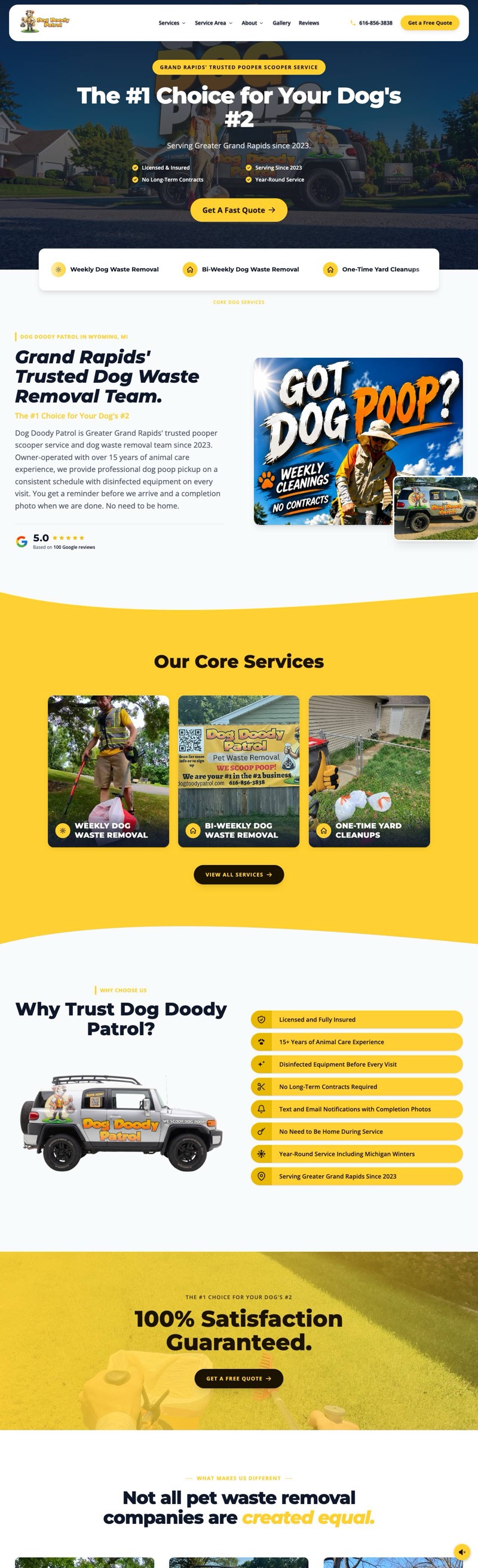 Dog Doody Patrol website