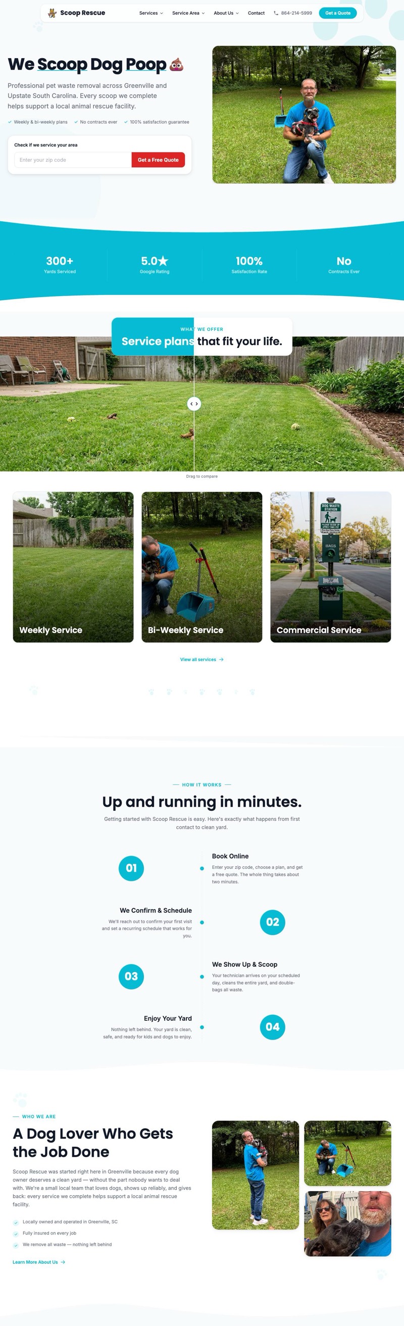Scoop Rescue website