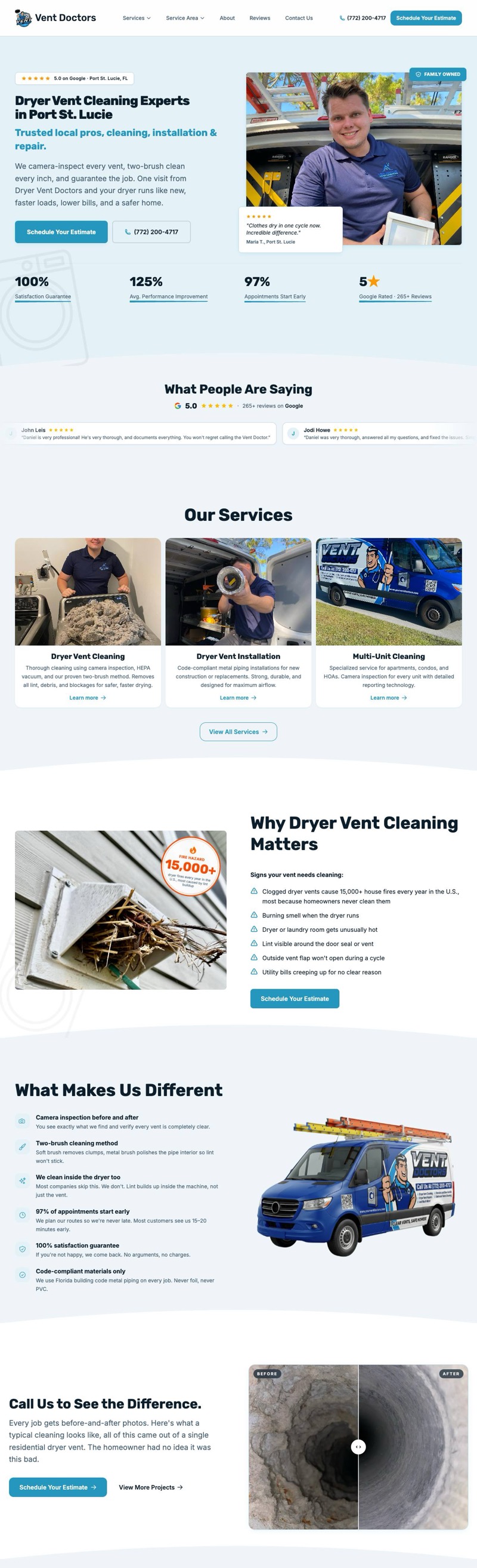 Your Vent Doctors website